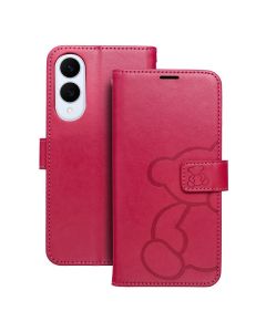 MEZZO Book case for SAMSUNG S25 Edge teddy bear magenta