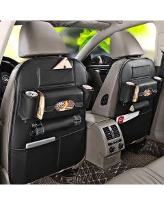 Car organizer for front seats with compartments MAGIC black