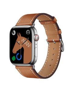 FORCELL F-DESIGN FA20 magnetic eco leather strap for APPLE Watch 42 / 44 / 45 / 49 mm brown