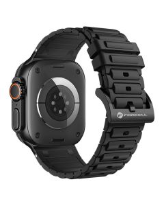 FORCELL F-DESIGN FA06 silicone strap for APPLE Watch 38 / 40 / 41 mm black