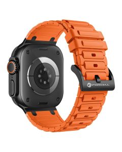 FORCELL F-DESIGN FA06 silicone strap for APPLE Watch 38 / 40 / 41 mm orange