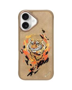 NIMMY case TIGER compatible with MagSafe for IPHONE 16 light brown