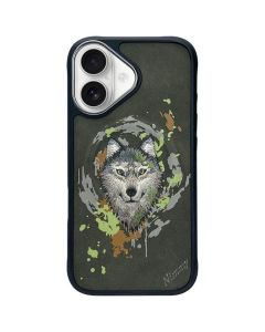 NIMMY case WOLF compatible with MagSafe for IPHONE 16 dark gray