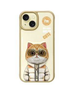 NIMMY case COOL&CUTE 2.0 Cat for IPHONE 15 khaki