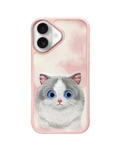 NIMMY case BIG EYED PET 2.0 Cat for IPHONE 16 pink