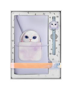 NIMMY set 2in1 notebook + pen BIG EYED PET 2.0 Rabbit purple