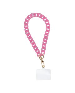 PANAMA Phone lanyard  Phone pendant / cord length 40cm (20cm in the loop) / on wrist - pink