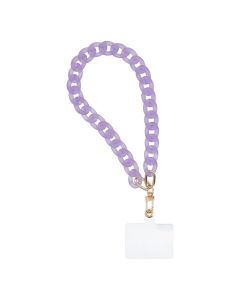 PANAMA Phone lanyard  Phone pendant / cord length 40cm (20cm in the loop) / on wrist - purple