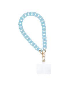 PANAMA Phone lanyard  Phone pendant / cord length 40cm (20cm in the loop) / on wrist - blue