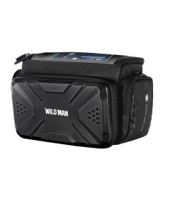 WILDMAN traveling bag for bike handlebars with zipper 4L GS6 black