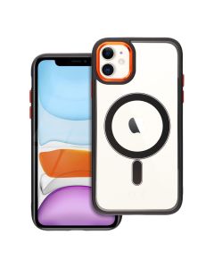 COLOR EDGE MAG COVER case compatible with MagSafe for IPHONE 11 black gold