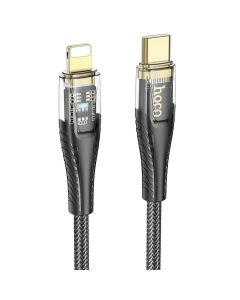 HOCO cable Type C to Lightning PD 27W U121 1 2 m black transparent