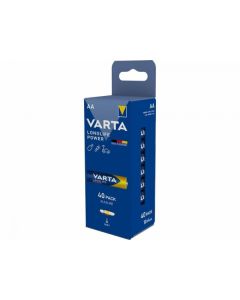 Alkaline Batteries Varta Longlife Power, AA / LR6, 1.5V, 40-Pack