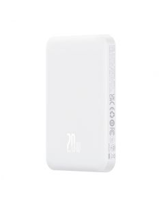 Powerbank Baseus Magnetic Mini, 5000mAh, 20W, PD + FQI, White P10022107223-00 