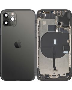 Battery Cover with Middle Frame for Apple iPhone 11 Pro, Space Gray, Pulled (Grade B)