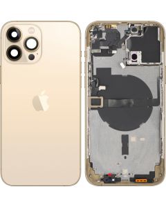 Battery Cover with Middle Frame for Apple iPhone 13 Pro Max, Gold, Pulled (Grade A) 