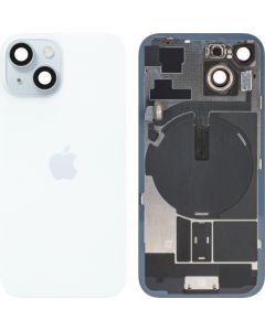 Battery Cover for Apple iPhone 15, Blue, Pulled (Grade A) 