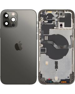 Battery Cover with Middle Frame for Apple iPhone 12 Pro Max, Graphite, Pulled (Grade A) 