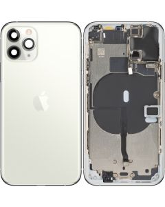 Battery Cover with Middle Frame for Apple iPhone 11 Pro, Silver, Pulled (Grade A) 