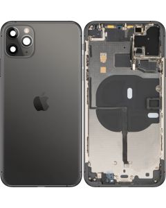 Battery Cover with Middle Frame for Apple iPhone 11 Pro Max, Space Gray, Pulled (Grade B) 