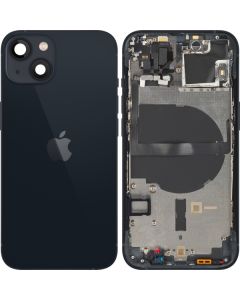 Battery Cover with Middle Frame for Apple iPhone 13 mini, Midnight, Pulled (Grade A) 
