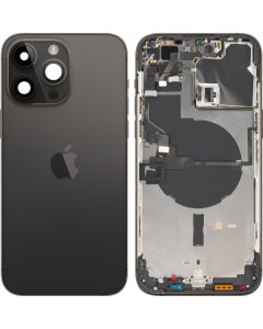 Battery Cover with Middle Frame for Apple iPhone 14 Pro Max, Space Black, Pulled (Grade A) 