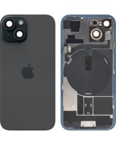 Battery Cover for Apple iPhone 15, Black, Pulled (Grade A) 