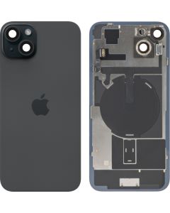 Battery Cover for Apple iPhone 15 Plus, Black, Pulled (Grade A) 