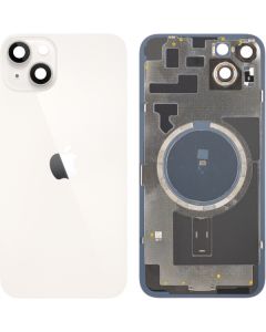 Battery Cover for Apple iPhone 14 Plus, Starlight, Pulled (Grade A) 