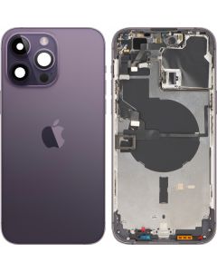 Battery Cover with Middle Frame for Apple iPhone 14 Pro Max, Deep Purple, Pulled (Grade A) 