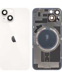 Battery Cover for Apple iPhone 14, Starlight, Pulled (Grade A) 