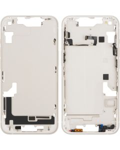 Middle Frame for Apple iPhone 14, Starlight, Pulled (Grade A) 