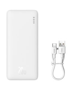 Powerbank Baseus Airpow, 10000mAh, 20W, QC + PD, White 