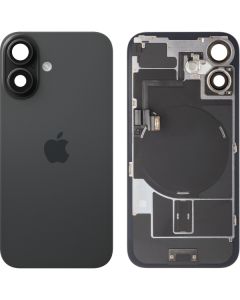Battery Cover for Apple iPhone 16, Black, Pulled (Grade A) 