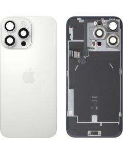 Battery Cover for Apple iPhone 16 Pro Max, White Titanium, Pulled (Grade A) 