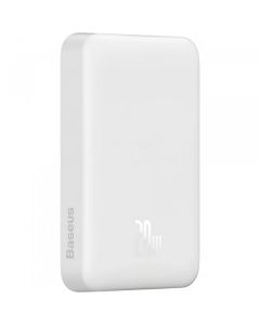 Powerbank Baseus Magnetic Mini, 10000mAh, 20W, PD + FQI, White PPCX07002 