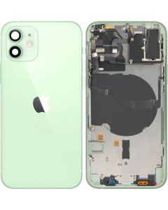 Battery Cover with Middle Frame for Apple iPhone 12, Green, Pulled (Grade A) 