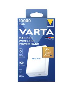 Powerbank Varta Mag Pro, 10000mAh, 20W, PD, White 