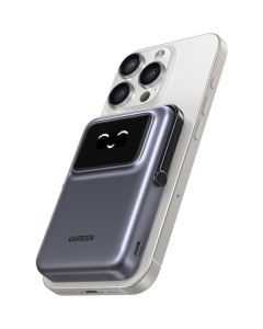 Powerbank UGREEN PB572 Uno, 10000mAh, 20W, PD + QI, Grey 