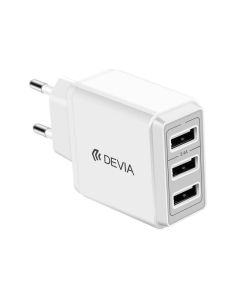 DEVIA Smart Series USB *3 Charger  （EU  5V 3.1A 17W, 3USB ）
