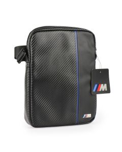 Laptop / tablet / notebook bag - 10  BMW BMTB10CAPNBK Carbon / Blue Stripe