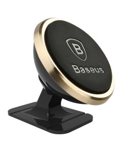 BASEUS car holder 360-degree Rotation Magnetic Mount Holder Gold SUGENT-NT0V
