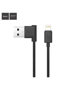HOCO L shape charging data cable for iPhone Lightning 8-pin UPL11 metr black