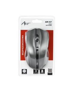 Art Optical wireless mouse USB AM-97 silver