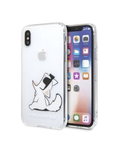 Original faceplate case KARL LAGERFELD KLHCPXCFNRC for iPhone X/Xs transparent
