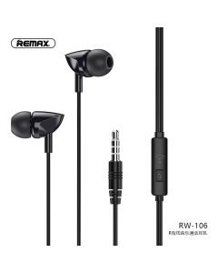 REMAX earphone RW-106 black