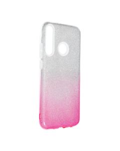 Forcell SHINING Case for HUAWEI P40 LITE E clear/pink
