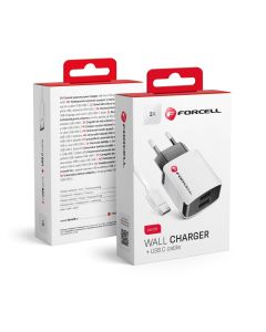 Travel Charger universal 2A + cable Type C Forcell