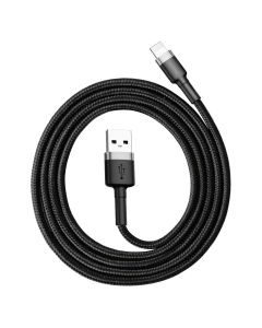 BASEUS cable USB A to Lightning 2.4A Cafule CALKLF-BG1 1 m black gray