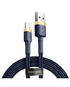 BASEUS cafule Cable USB for iPhone Lightning 8-pin 2.4A CALKLF-BV3 1m Gold-Blue